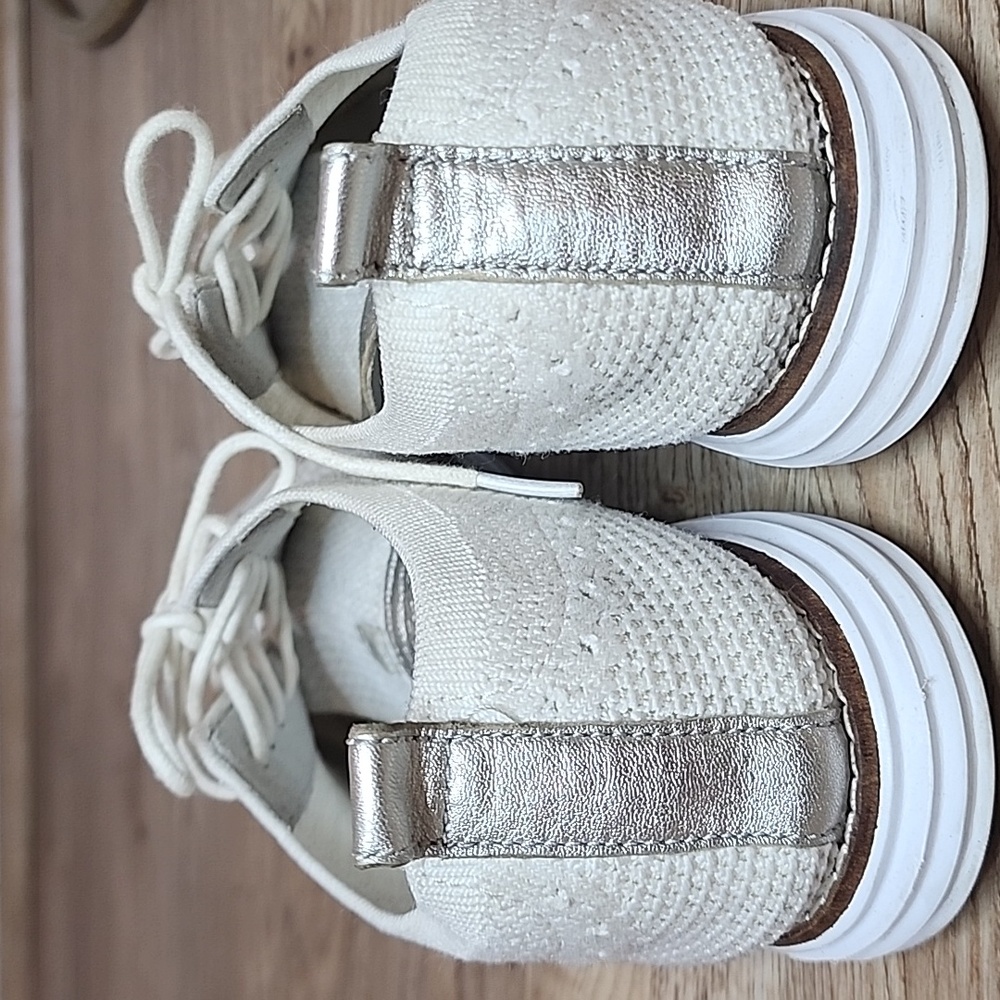 Cole Haan Grand Womens Stitchlite Wingtip Oxford Almond Toe White Tennis Shoe - Picture 5 of 9